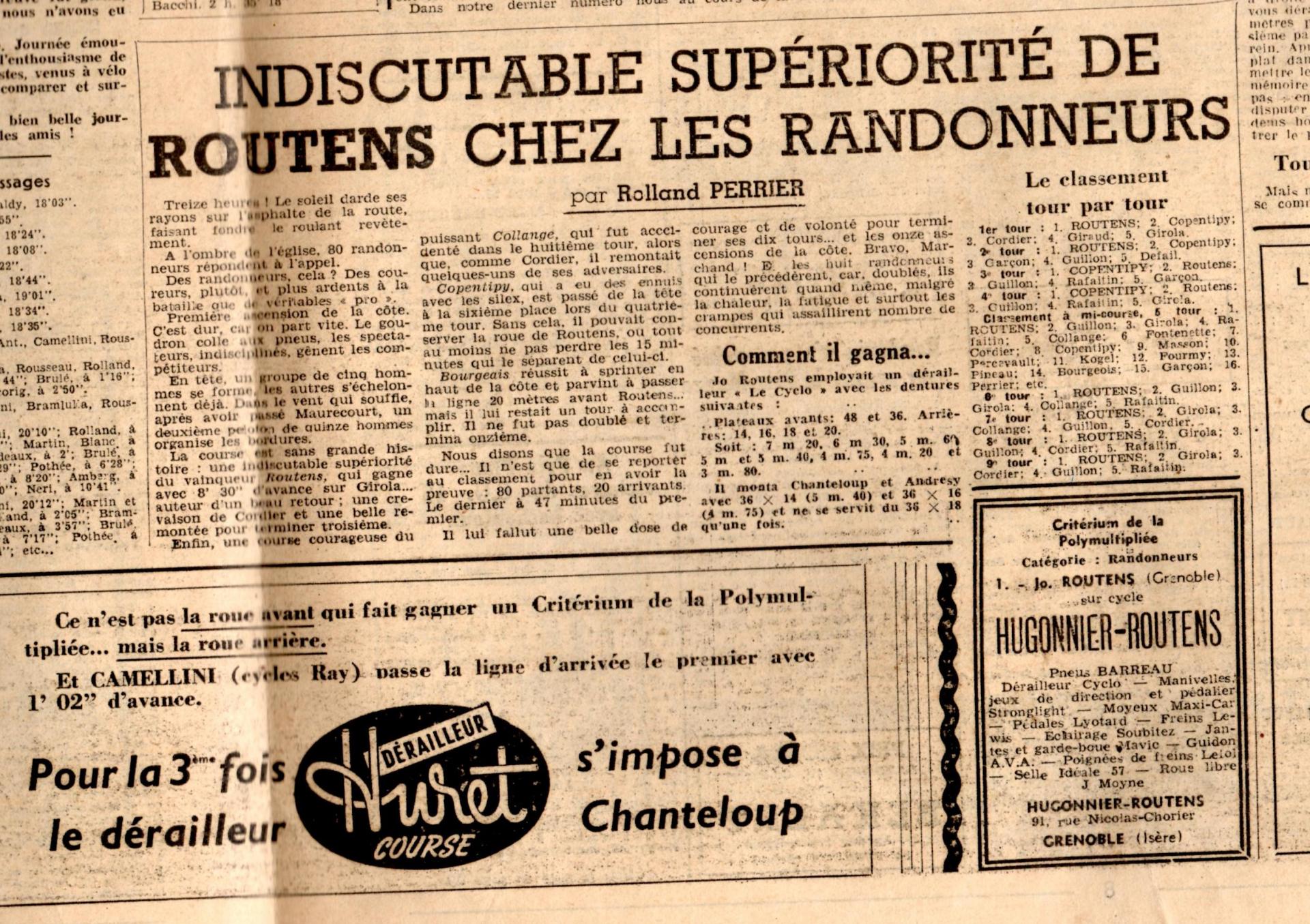 1947 article journal velo