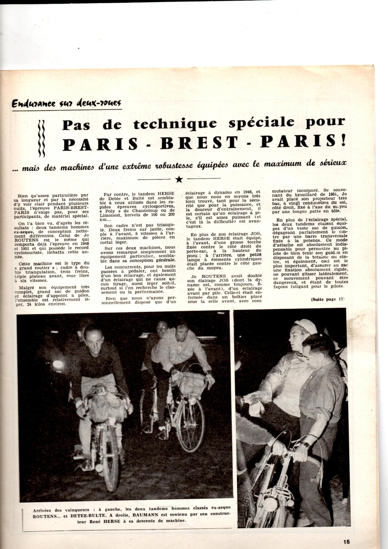 1956 le cycle paris brest paris