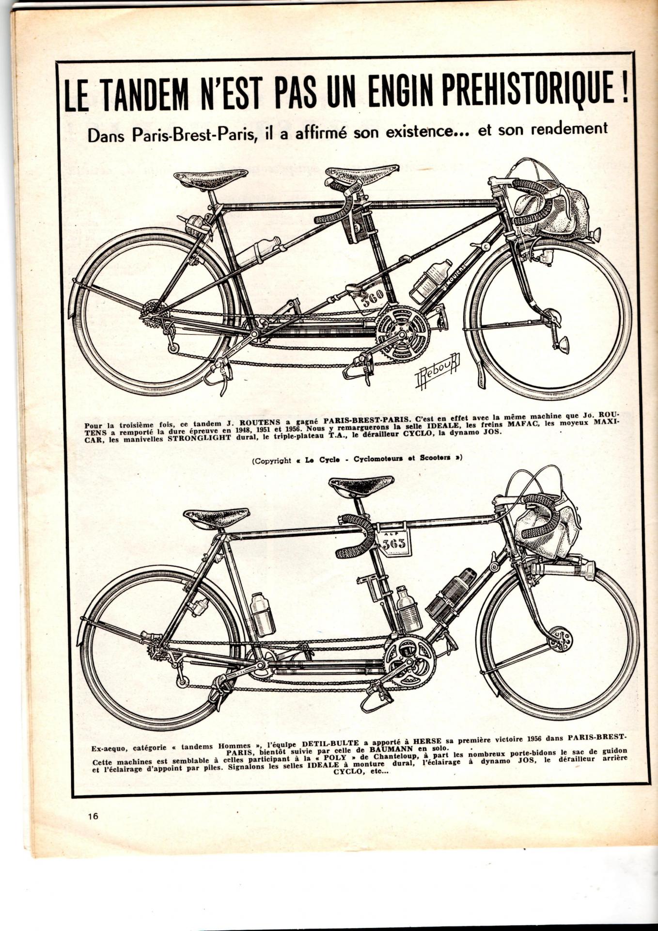 1956 le tandem jo routens pbp