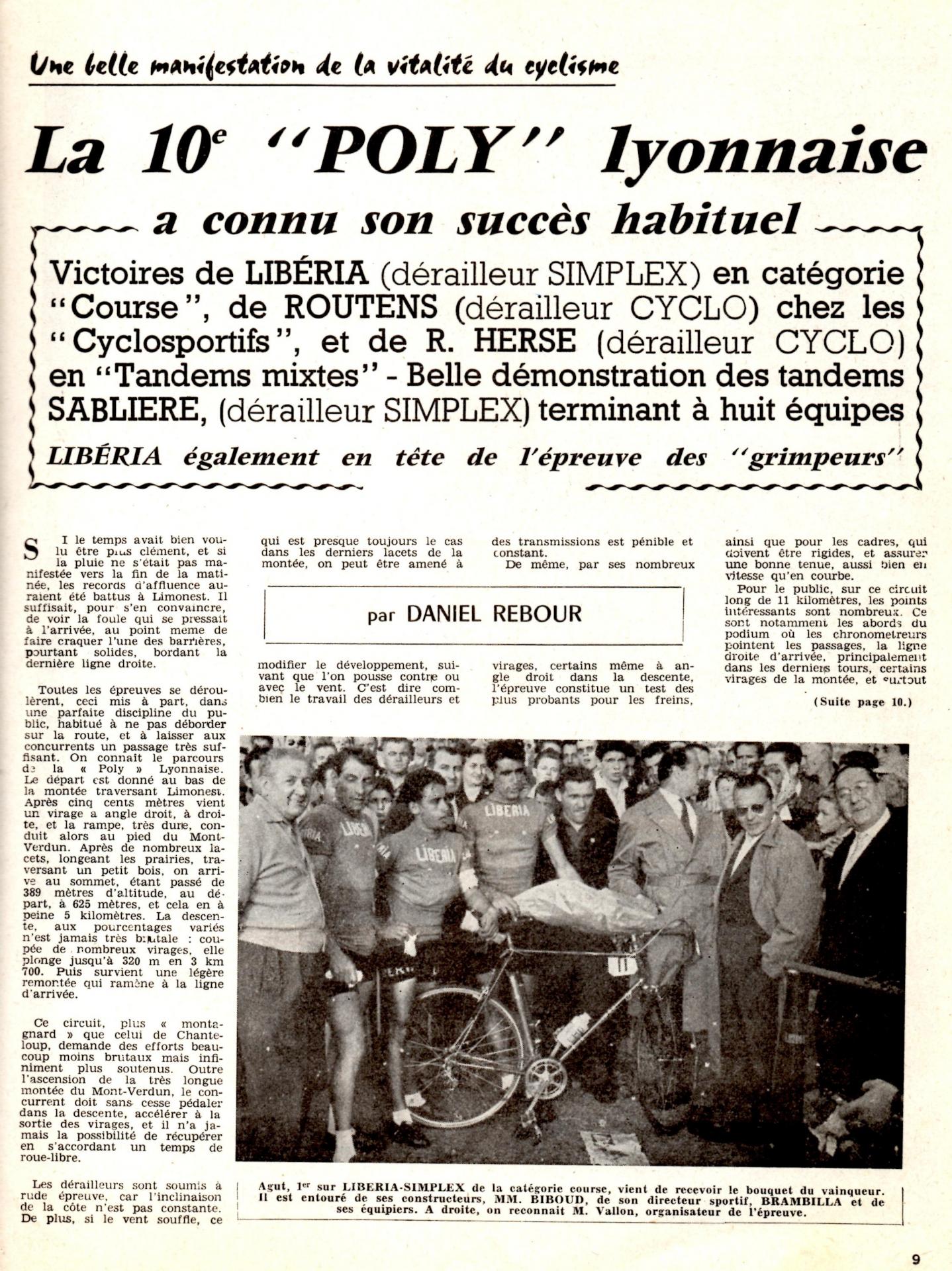 1957 poly lyonnaise le cycle 01