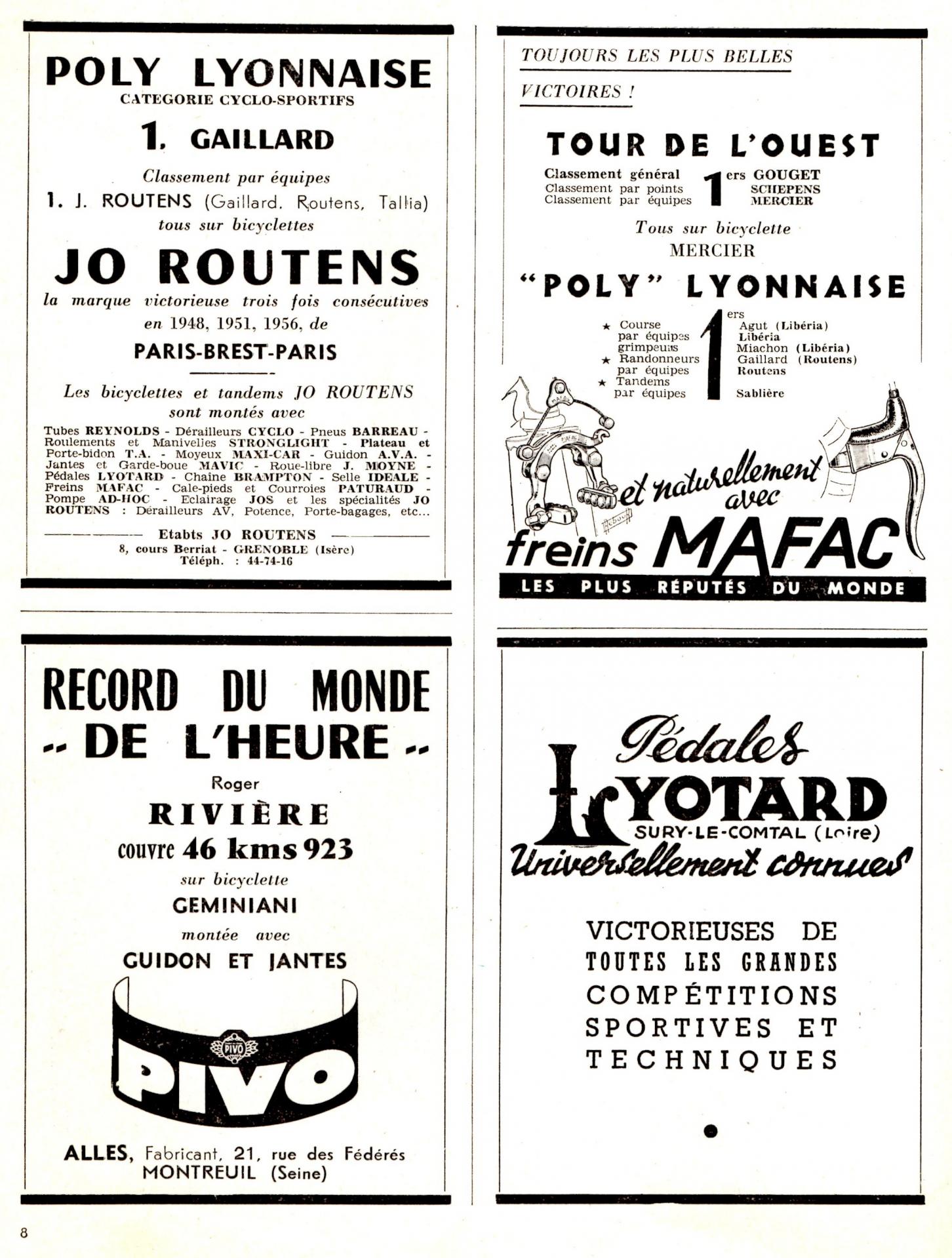 1957 pub jo routens le cycle