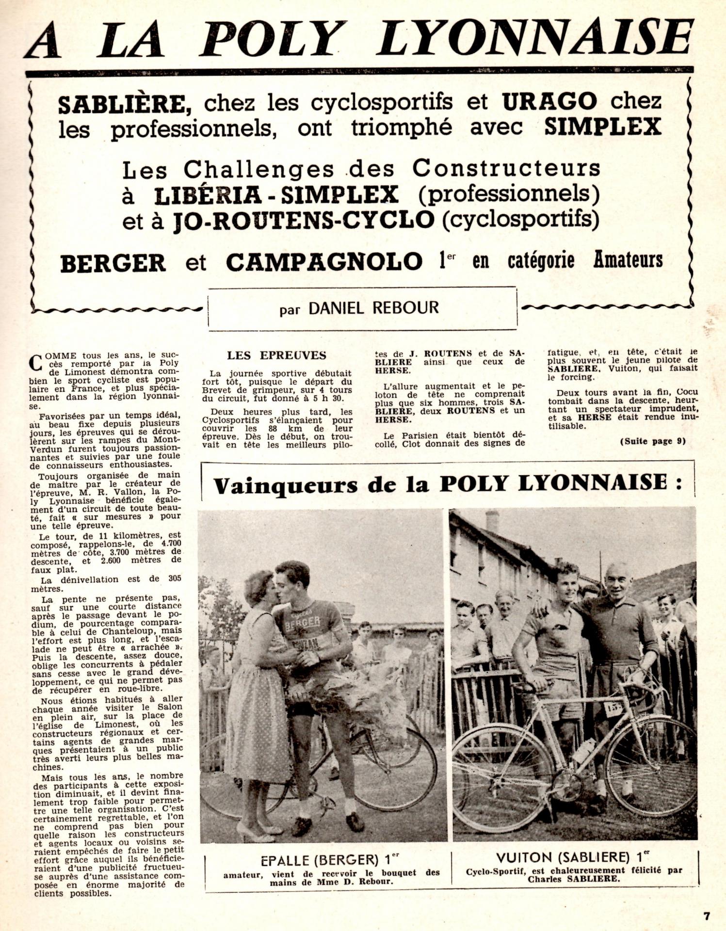 1958 poly lyonnaise le cycle 01