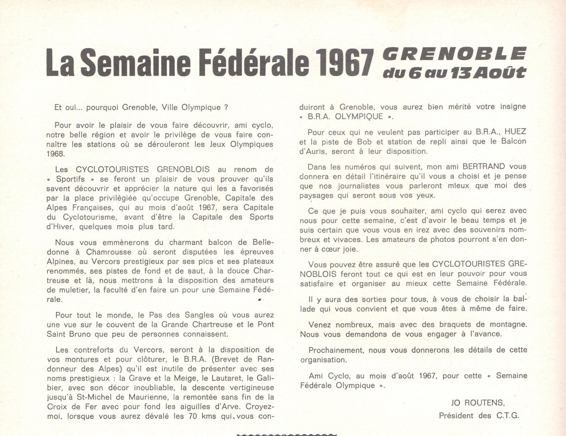 Cyclotourisme n 143 fevrier 1967