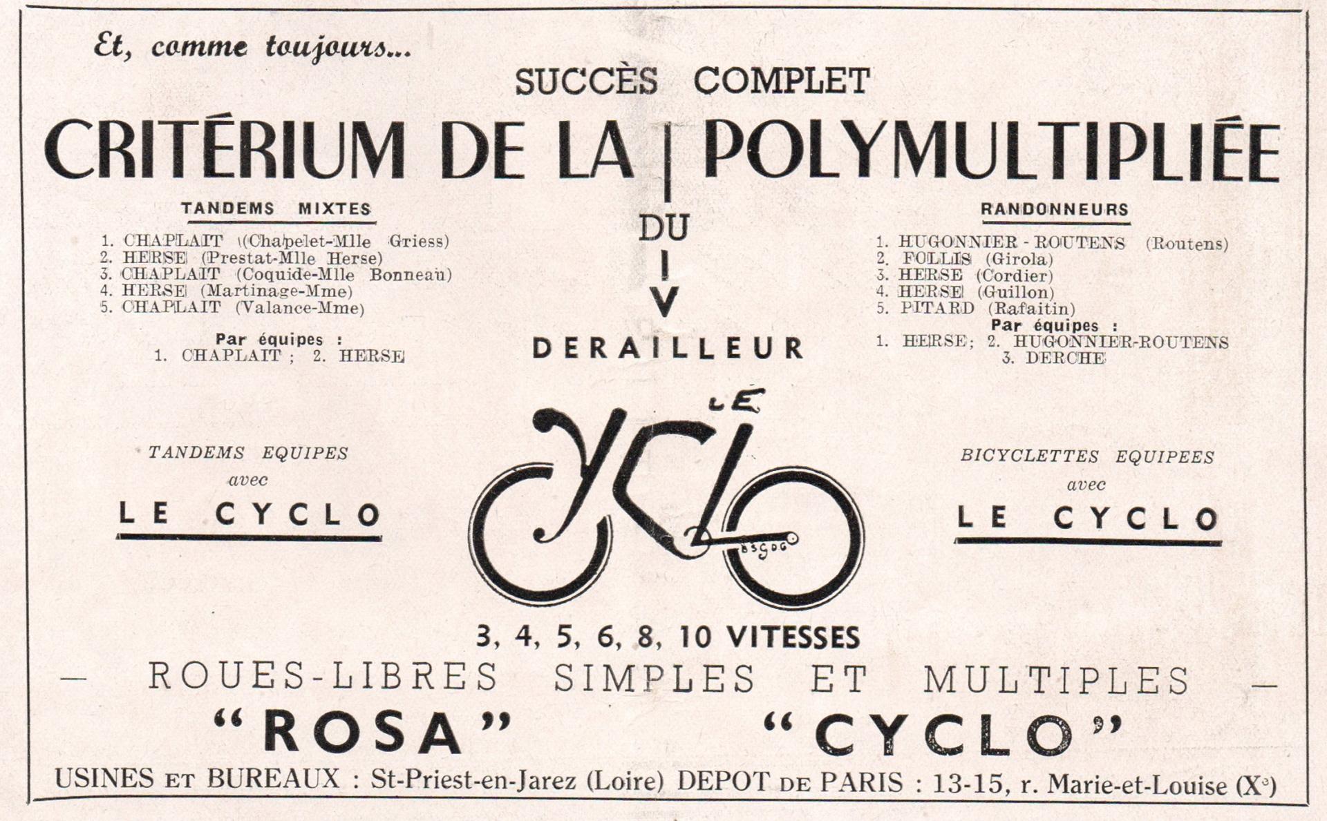 Le cycle n 13 avril 1947 jo routens 06 01