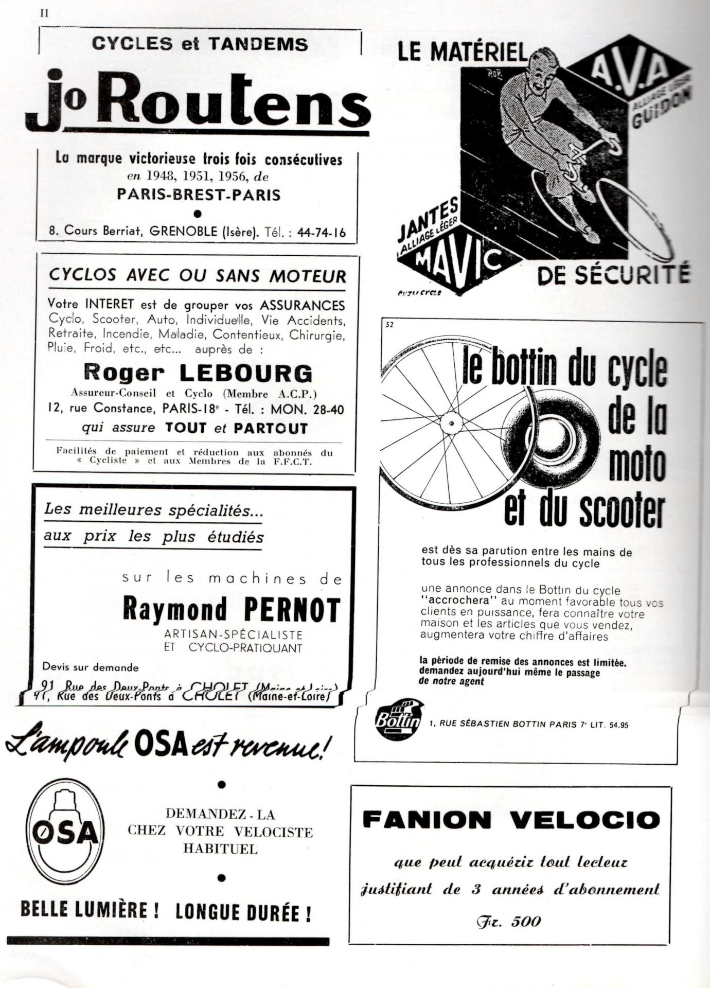 Le cycliste pub jo routens 1960