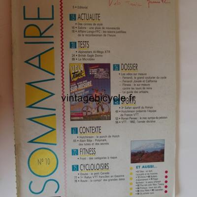 VELO TONIC 1992 - 01 - N°10 janvier 1992