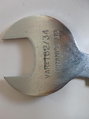 VAR #162 spanner 34mm for racing head fittings France NEW