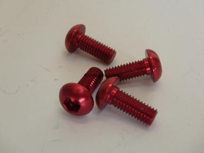 Universal V-Brake/ Canti Arm Mounting Ergal Bolt 6x15mm (4) NOS Red