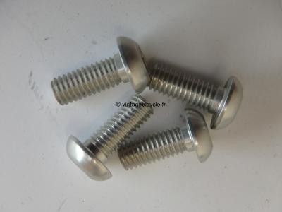 Universal V-Brake/ Canti Arm Mounting Ergal Bolt 6x15mm (4) NOS Silver