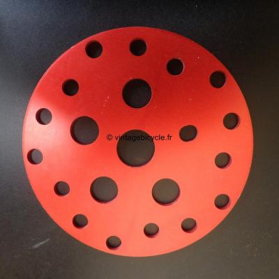 BMX SPROCKET DISC Aluminium anodisé rouge. NOS