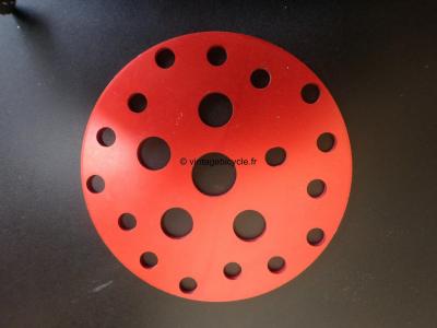 BMX SPROCKET DISC Aluminum anodised red. NOS