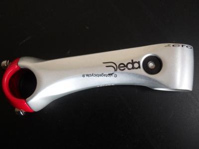 DEDA ZERO Stem silver/red 130mm 1