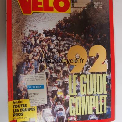 VELO SPRINT 2000 1992 - 03 - N°274 mars 1992