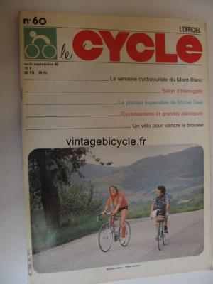 LE CYCLE l'officiel 1980 - 08 - N°60 aout / septembre 1980