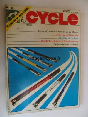 LE CYCLE l'officiel 1982 - 10 - N°83 octobre 1982