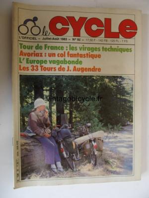 LE CYCLE l'officiel 1983 - 07 - N°92 juillet / aout1983