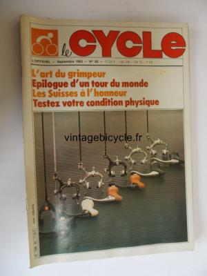 LE CYCLE l'officiel 1983 - 09 - N°93 septembre 1983