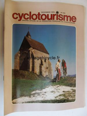 Cyclotourisme 1976 - 11 - N°240 novembre 1976