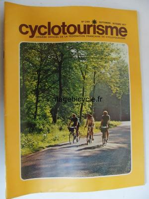 Cyclotourisme 1977 - 09 - N°249 septembre / octobre 1977