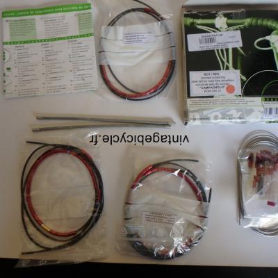 NOKON kit complet transmisssion dérailleur route Rouge pour Campagnolo NOS
