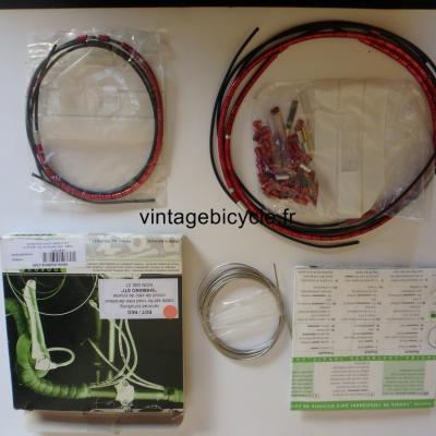 NOKON kit complet transmisssion dérailleur Route Rouge NOS pour Shimano STI