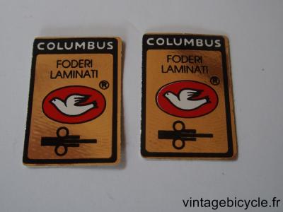 COLUMBUS FODERI LAMINATI ORIGINAL Bicycle Frame Tubing STICKER NOS (a pair)