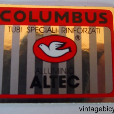 COLUMBUS ALTEC ORIGINAL Tubes autocollants NOS