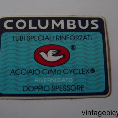 COLUMBUS RIVERNICIATO ORIGINAL Tubes autocollants NOS