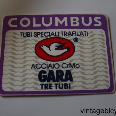 COLUMBUS GARA TRE TUBI ORIGINAL Tubes autocollants NOS