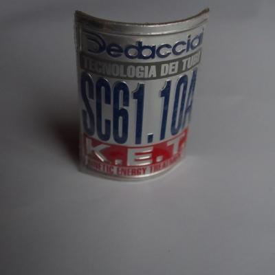 DEDACCIAI SC61.10A K.E.T. ORIGINAL Bicycle Frame Tubing STICKER NOS