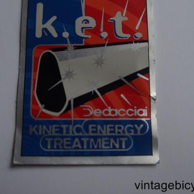 DEDACCIAI K.E.T. ORIGINAL Bicycle Frame Tubing STICKER NOS