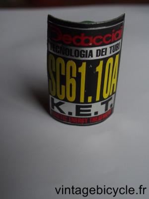 DEDACCIAI SC61.10A K.E.T. ORIGINAL Bicycle Frame Tubing STICKER NOS