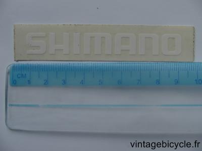 SHIMANO WHITE STICKER NOS