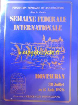 SEMAINE FEDERAL CYCLOTOURISME MONTAUBAN 1978