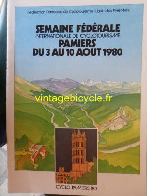 SEMAINE FEDERAL CYCLOTOURISME PAMIERS 1980