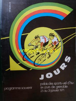 6 JOURS GRENOBLE PROGRAMME 1971