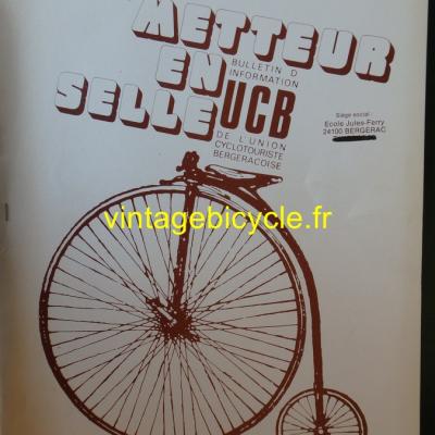 LE METTEUR EN SELLE - UC BERGERAC N° 17