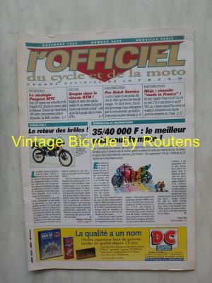 L'OFFICIEL du cycle et de la moto 1995 - 11 - N°3608 Novembre 1995