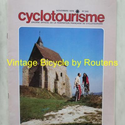 Cyclotourisme 1976 - 11 - N°240 novembre 1976