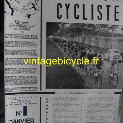 LE CYCLISTE 1957 - N°01 janvier 1957
