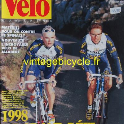 VELO MAGAZINE 1998 - 02 - N°339 fevrier 1998