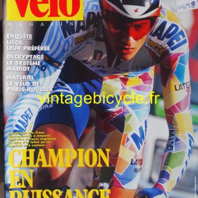 VELO MAGAZINE 1998 - 04 - N°341 avril 1998
