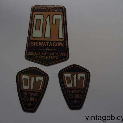 ISHIWATA 017 ORIGINAL Tubes autocollants NOS