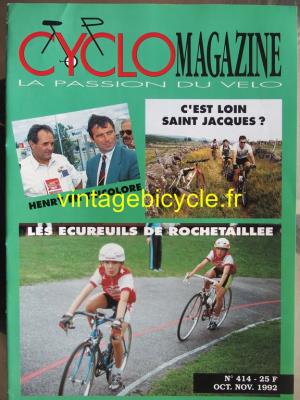 CYCLO MAGAZINE 1992 - 10 - N°414 octobre / novembre 1992