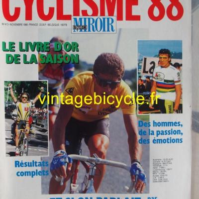 MIROIR DU CYCLISME 1988 - 11 - N°413 novembre 1988