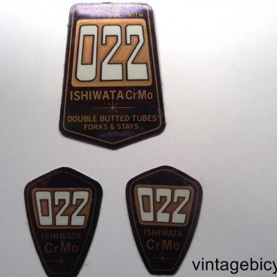 ISHIWATA 022 ORIGINAL Tubes autocollants NOS