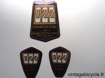 ISHIWATA 022 ORIGINAL Bicycle Frame Tubing STICKER NOS