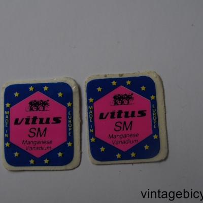 VITUS SM FORK BLADES ORIGINAL Bicycle Frame Tubing STICKER NOS (a pair)