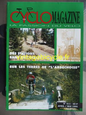 CYCLO MAGAZINE 1992 - 04 - N°411 avril / mai 1992