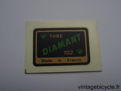 DIAMANT 102 ORIGINAL Bicycle Frame Tubing STICKER NOS